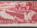 Poland 1956 Fisherman 10 Groszv Red Scott 720. Polonia 720. Uploaded by susofe